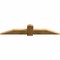 Ekena Millwork Eugene Rough Sawn Timber Gable Bracket, Western Red Cedar, 60"W x 12"H x 2"D x 6"F, 5/12 Pitch GBW060X12X0206EUG00RWR - alternate 3